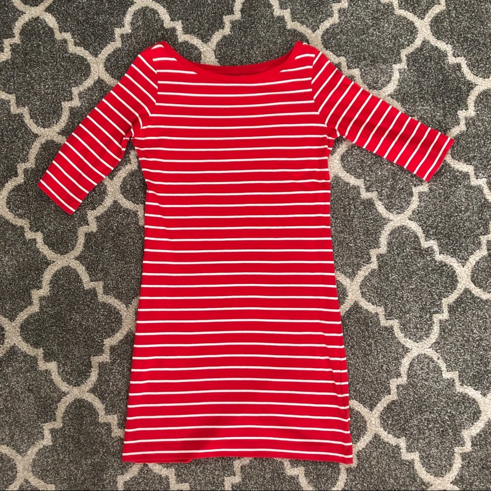 French Connection | stripe boatneck dress